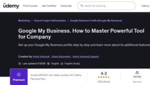 Free Udemy on Google My Business. How to Master Powerful Tool for Company 